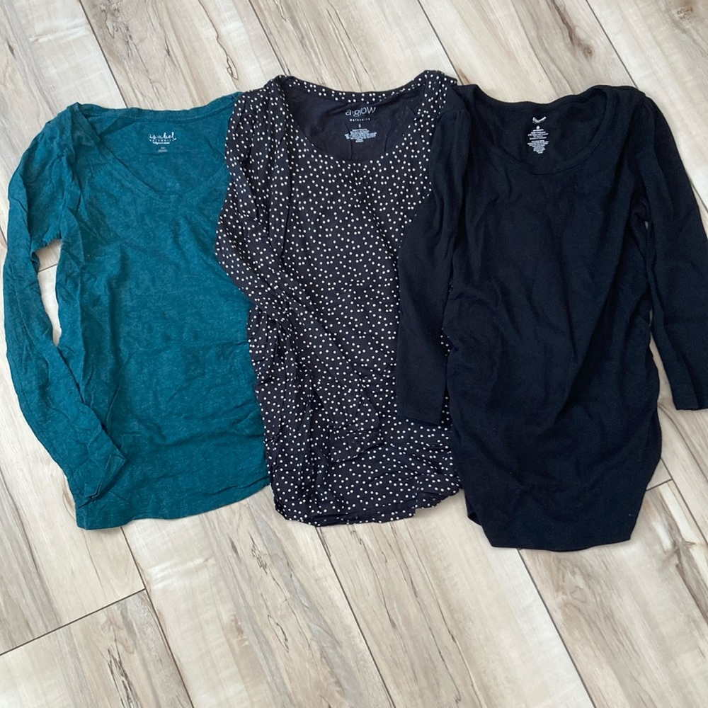 Long Sleeve Maternity Shirt Bundle